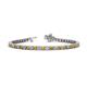 1 - Izarra 2.90 mm Citrine and Diamond Eternity Tennis Bracelet 