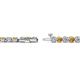 2 - Izarra 2.90 mm Citrine and Diamond Eternity Tennis Bracelet 