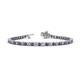 1 - Izarra 2.90 mm Iolite and Diamond Eternity Tennis Bracelet 