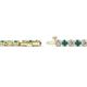 2 - Izarra 2.90 mm London Blue Topaz and Diamond Eternity Tennis Bracelet 