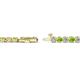 2 - Izarra 2.90 mm Peridot and Lab Grown Diamond Eternity Tennis Bracelet 