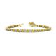 1 - Izarra 2.90 mm Yellow and White Lab Grown Diamond Eternity Tennis Bracelet 