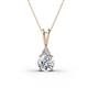 1 - Agatha Round Lab Grown Diamond and Diamond Accent Pendant Necklace 