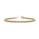 1 - Izarra 2.30 mm Pink Sapphire and Diamond Eternity Tennis Bracelet 