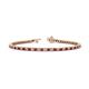 1 - Izarra 2.30 mm Ruby and Diamond Eternity Tennis Bracelet 