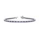 1 - Izarra 2.30 mm Tanzanite and Diamond Eternity Tennis Bracelet 