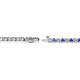 2 - Izarra 2.30 mm Tanzanite and Diamond Eternity Tennis Bracelet 