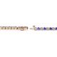 2 - Izarra 2.30 mm Tanzanite and Diamond Eternity Tennis Bracelet 