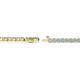 2 - Izarra 2.30 mm Aquamarine and Diamond Eternity Tennis Bracelet 