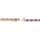 2 - Izarra 2.30 mm Amethyst and Diamond Eternity Tennis Bracelet 