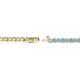 2 - Izarra 2.30 mm Blue Topaz and Diamond Eternity Tennis Bracelet 