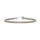 1 - Izarra 2.30 mm Citrine and Diamond Eternity Tennis Bracelet 