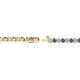 2 - Izarra 2.30 mm Iolite and Diamond Eternity Tennis Bracelet 