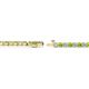 2 - Izarra 2.30 mm Peridot and Diamond Eternity Tennis Bracelet 