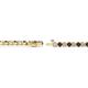 2 - Izarra 2.30 mm Red Garnet and Diamond Eternity Tennis Bracelet 