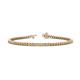 1 - Izarra 2.30 mm Yellow Sapphire and Diamond Eternity Tennis Bracelet 