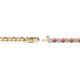 2 - Izarra 2.30 mm Rhodolite Garnet and Diamond Eternity Tennis Bracelet 