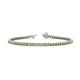 1 - Izarra 2.30 mm Yellow and White Diamond Eternity Tennis Bracelet 