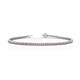 1 - Izarra 2.00 mm Pink Tourmaline and Diamond Eternity Tennis Bracelet 