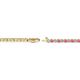 2 - Izarra 2.00 mm Pink Tourmaline and Diamond Eternity Tennis Bracelet 