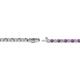 2 - Izarra 2.00 mm Amethyst and Diamond Eternity Tennis Bracelet 