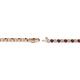 2 - Izarra 2.00 mm Red Garnet and Diamond Eternity Tennis Bracelet 