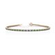 1 - Izarra 2.00 mm Emerald and Diamond Eternity Tennis Bracelet 