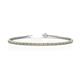 1 - Izarra 2.00 mm Yellow Sapphire and Diamond Eternity Tennis Bracelet 