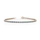 1 - Izarra 2.00 mm London Blue Topaz and Diamond Eternity Tennis Bracelet 