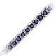2 - Tiara 3.10 mm Blue Sapphire Eternity Tennis Bracelet 