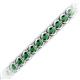 2 - Tiara 3.10 mm Emerald Eternity Tennis Bracelet 
