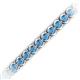 2 - Tiara 3.10 mm Blue Topaz Eternity Tennis Bracelet 