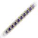 2 - Tiara 3.10 mm Iolite Eternity Tennis Bracelet 