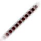 2 - Tiara 3.10 mm Red Garnet Eternity Tennis Bracelet 