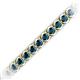 2 - Tiara 3.10 mm Blue Diamond Eternity Tennis Bracelet 