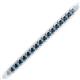2 - Tiara 2.60 mm Blue Diamond Eternity Tennis Bracelet 