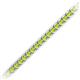 2 - Tiara 2.00 mm Peridot Eternity Tennis Bracelet 