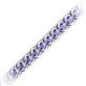 2 - Tiara 3.80 mm Tanzanite Eternity Tennis Bracelet 