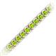 2 - Tiara 3.80 mm Peridot Eternity Tennis Bracelet 
