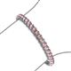 3 - Tiara 3.80 mm Pink Tourmaline Eternity Tennis Bracelet 