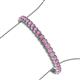 3 - Tiara 3.10 mm Pink Sapphire Eternity Tennis Bracelet 