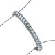 3 - Tiara 3.10 mm Aquamarine Eternity Tennis Bracelet 