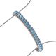 3 - Tiara 3.10 mm Blue Topaz Eternity Tennis Bracelet 