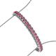 3 - Tiara 3.10 mm Rhodolite Garnet Eternity Tennis Bracelet 