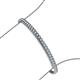 3 - Tiara 2.60 mm Aquamarine Eternity Tennis Bracelet 