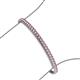 3 - Tiara 2.60 mm Pink Tourmaline Eternity Tennis Bracelet 