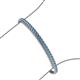 3 - Tiara 2.60 mm Blue Topaz Eternity Tennis Bracelet 
