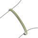 3 - Tiara 2.00 mm Peridot Eternity Tennis Bracelet 