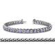 1 - Tiara 3.50 mm Tanzanite and Lab Grown Diamond Eternity Tennis Bracelet 