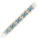 2 - Tiara 3.50 mm Blue Topaz and Diamond Eternity Tennis Bracelet 